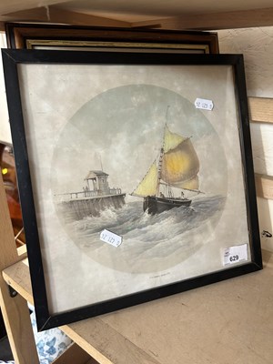 Lot 629 - Study of a cat and a ship at sea (2)