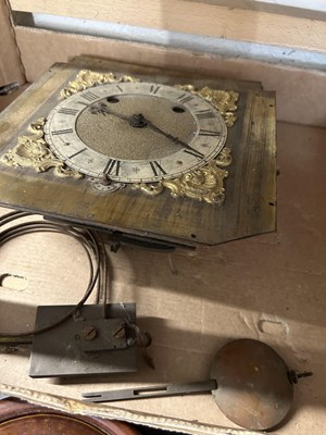 Lot 631 - Brass clock movement