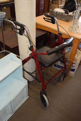 Lot 753 - Mobility aid/walker outdoor rollator with seat...