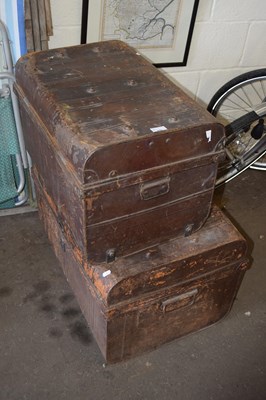 Lot 808 - Two metal trunks