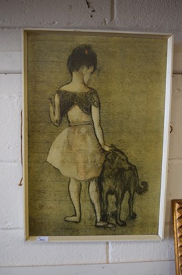 Lot 812 - Reproduction Picasso of a child and a dog