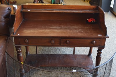 Lot 349 - A Victorian mahogany galleried back wash stand