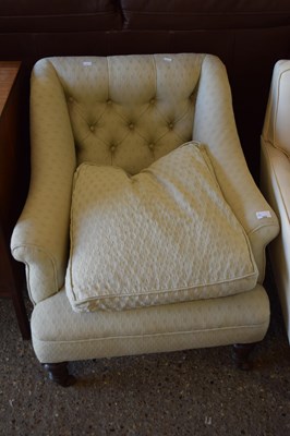 Lot 352 - A small Victorian  armchair with buttoned...