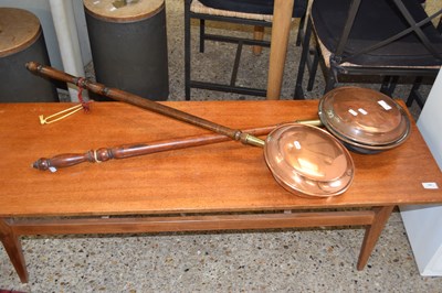 Lot 365 - Two copper bed warming pans