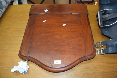 Lot 385 - 19th Century mahogany toilet seat