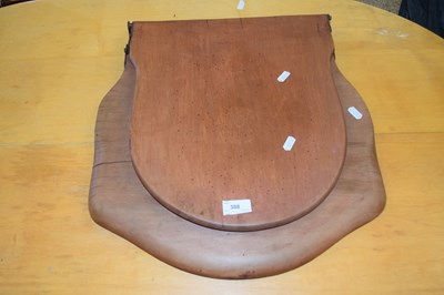 Lot 388 - A vinrtage hardwood toilet seat