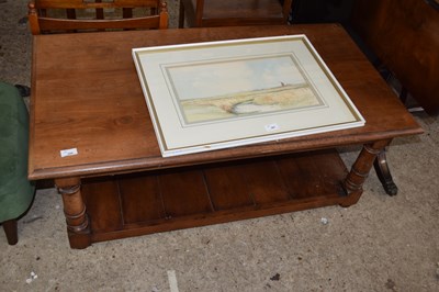 Lot 396 - Modern rectangular two tier coffee table