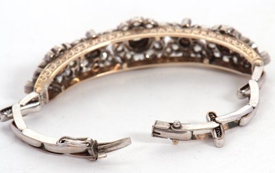 Lot 328 - An adapted Victorian diamond bracelet,...