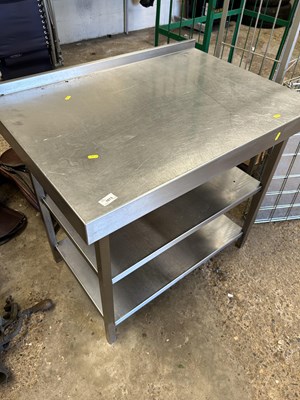 Lot 1073 - Stainless steel prep table