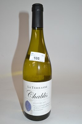 Lot 105 - 2014 Chablis La Terrasse, one bottle