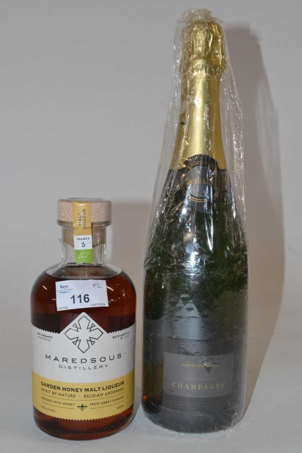 Lot 116 - Fortnum & Mason Champagne, one bottle and one...