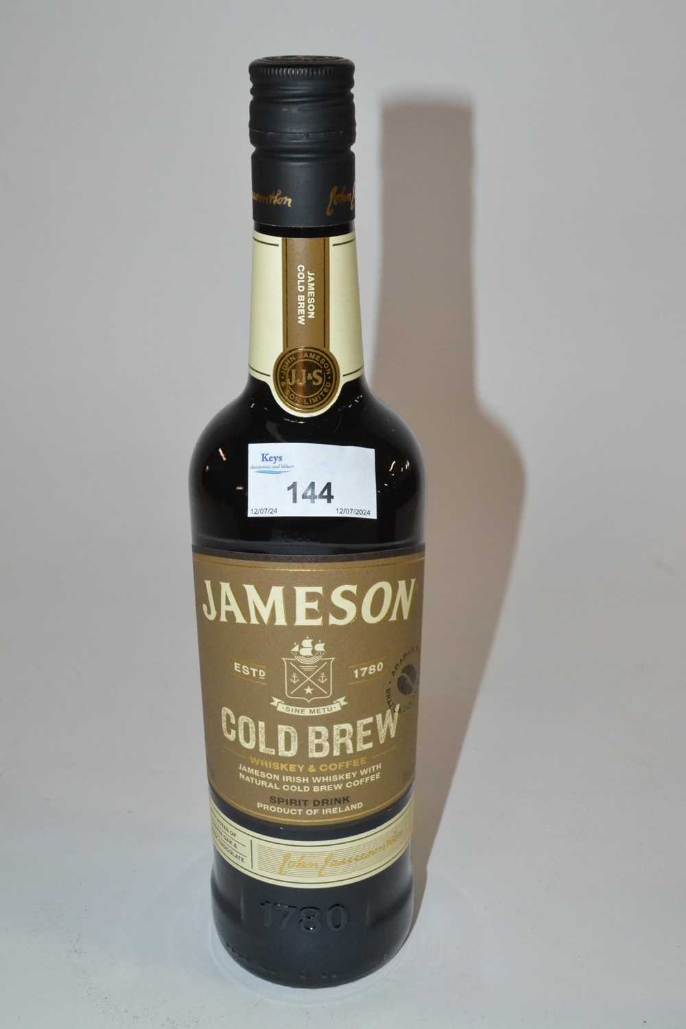 Lot 144 - Jameson Cold Brew Whiskey & Coffee, one bottle