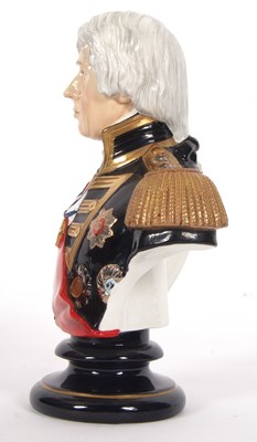 Lot 40 - A ceramic bust of Lord Nelson from an...