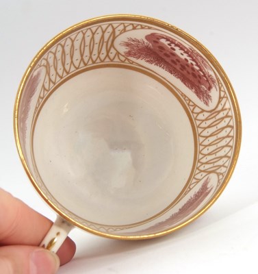 Lot 64 - A rare Minton porcelain cup and saucer painted...
