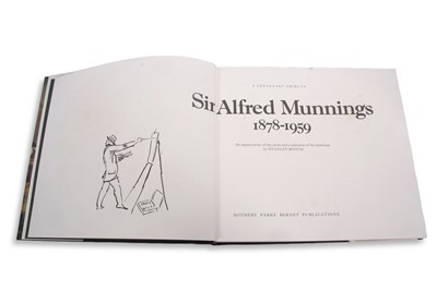 Lot 676 - Stanley Booth, "Sir Alfred Munnings 1878-1959",...