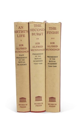 Lot 679 - "The Autobiography of Sir Alfred Munnings", 3...