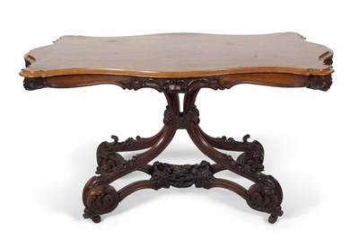 Lot 459 - An unusual Victorian rosewood centre table...