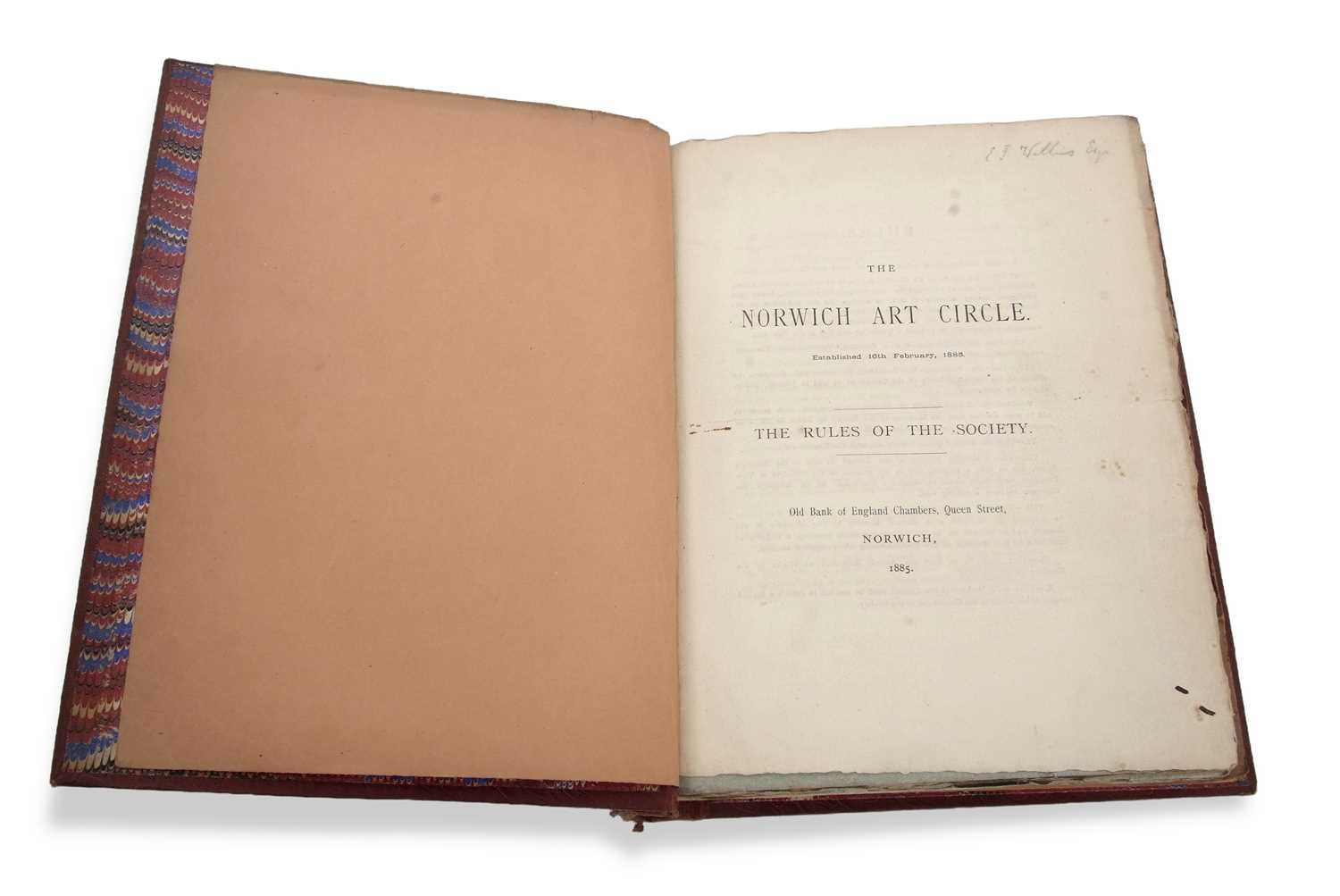 Lot 683 - "The Norwich Art Circle. Catalogue of the...