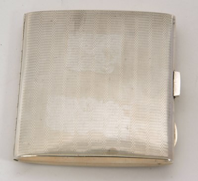 Lot 5 - An Art Deco silver cigarette case of...