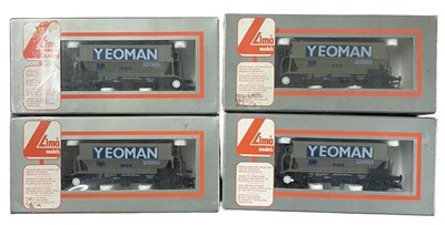 Lot 28 - Four boxed 00 gauge Lima  Hopper Wagons,...