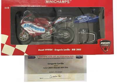 Lot 267 - A boxed Minichamps 1:12 scale model Ducati...