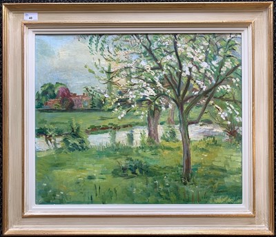 Lot 40 - Alan Witney (1914-1996), Riverside orchard,...