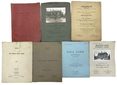 Lot 591 - ONE PACKET: Sales particulars for various...