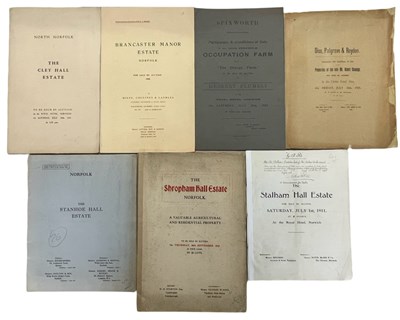 Lot 590 - ONE PACKET: Sales particulars for various...
