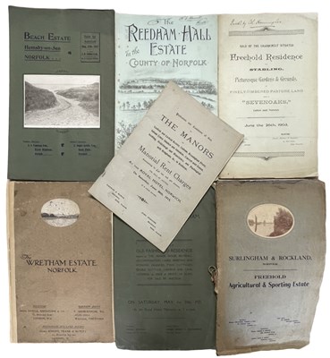 Lot 582 - ONE PACKET: Sales particulars for various...