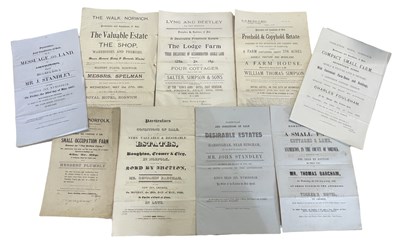 Lot 583 - One packet of various sales particulars and...