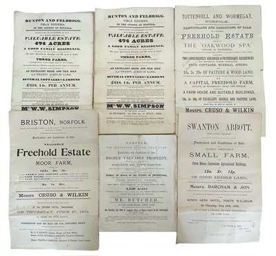 Lot 586 - One packet of various sales particulars and...