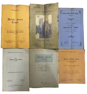 Lot 589 - ONE PACKET: Sales particulars for various...