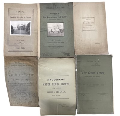 Lot 580 - ONE PACKET: Sales particulars for various...
