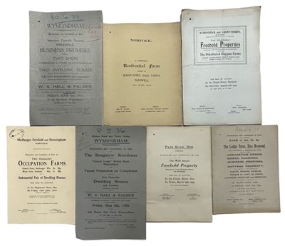 Lot 573 - ONE PACKET: sales particulars for various...