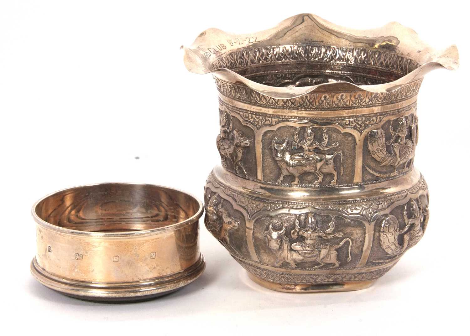 Lot 40 - Mixed Lot: A 19th Century white metal Burmese...