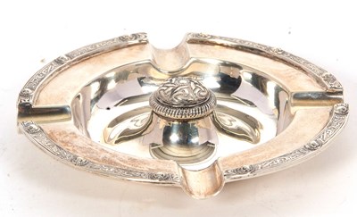 Lot 46 - A George VI silver ashtray of circular form...