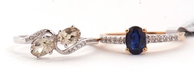 Lot 108 - Two 9ct gemset rings: to include a 9ct kyanite...