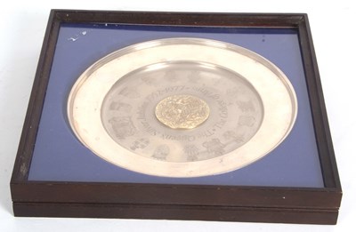 Lot 62 - A large silver "The College of Arms Queens...