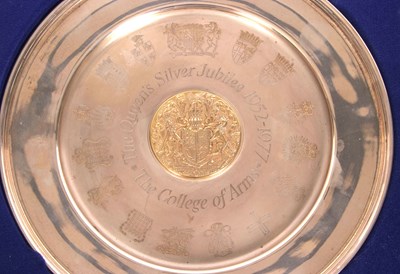 Lot 62 - A large silver "The College of Arms Queens...