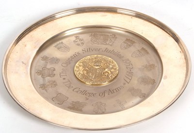 Lot 62 - A large silver "The College of Arms Queens...