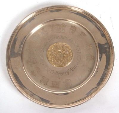 Lot 62 - A large silver "The College of Arms Queens...