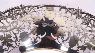 Lot 63 - George VI silver fruit dish of shallow...