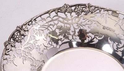 Lot 63 - George VI silver fruit dish of shallow...