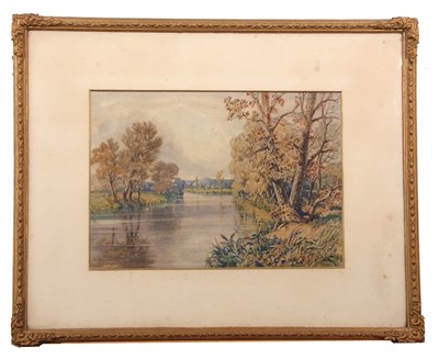 Lot 710 - John Joseph Cotman (1814-1878), Riverbank view,...
