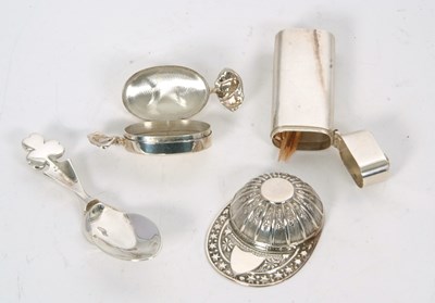 Lot 84 - Mixed Lot: Elizabeth II silver jockey cap...