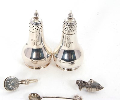 Lot 85 - Mixed Lot: A pair of small Victorian silver...