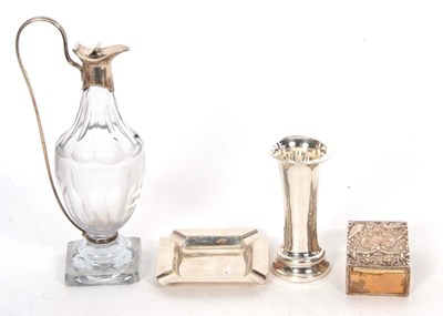 Lot 103 - Mixed Lot: Hallmarked silver ashtray,...