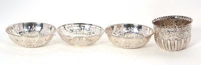 Lot 104 - Mixed Lot: A pair of small George V silver...