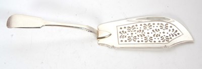 Lot 116 - Victorian Newcastle silver fiddle pattern fish...