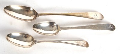 Lot 123 - A George III Scottish tablespoon, Edinburgh...